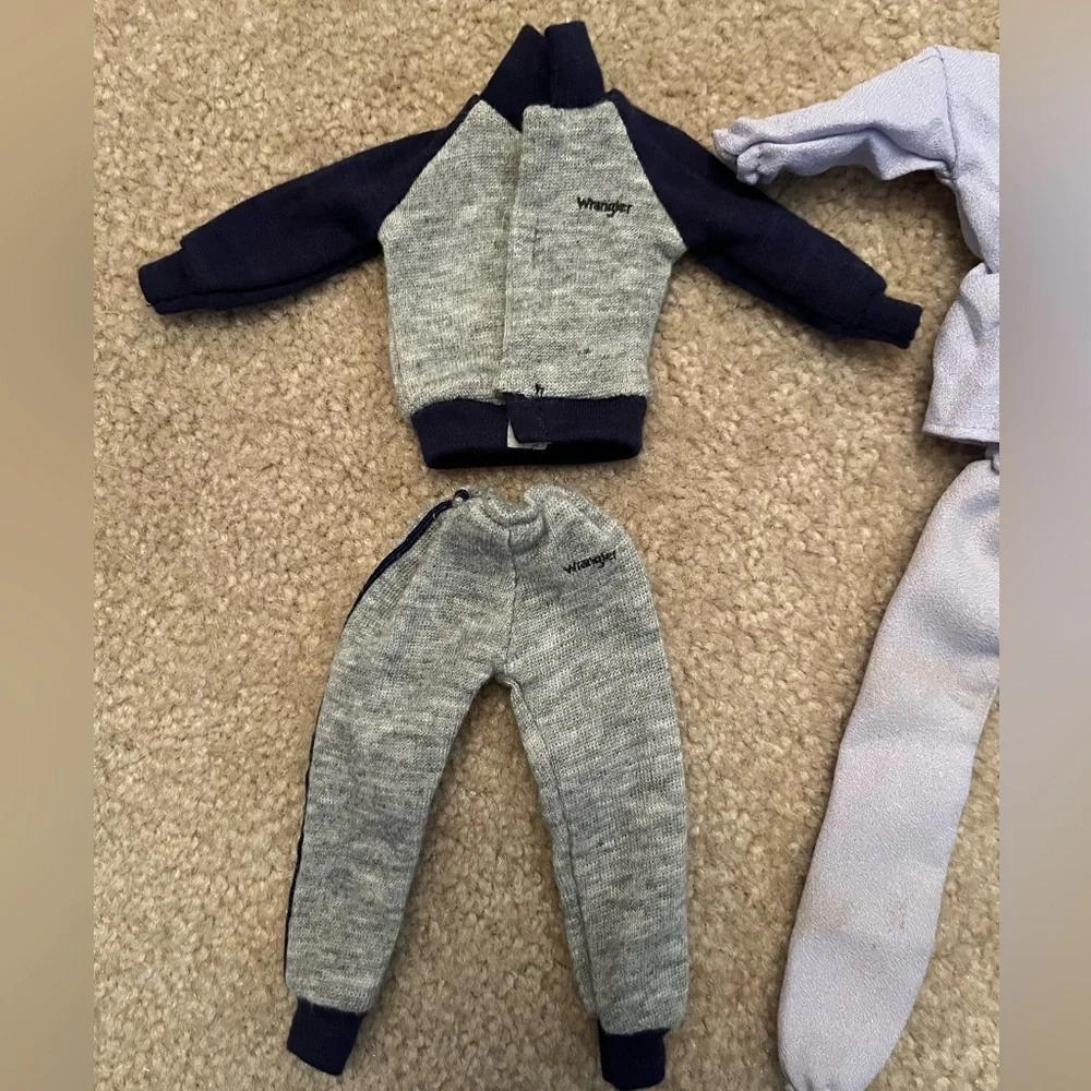 Vintage Barbie Wrangler Tracksuit Sweatsuit, Purple Lounge Outfit, and Leotard